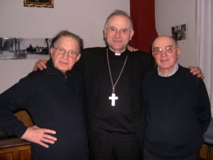 Nella foto: Don Enzo, Monsignor Castellani, Don Diomede